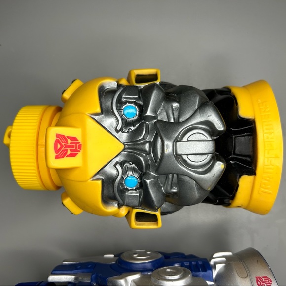 2012 Hasbro Transformers Bumble Bee & Optimus Prime Thermos Sip Mug Cup - Picture 7 of 12